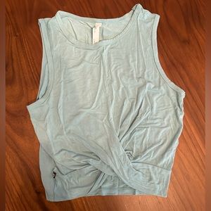 Crop workout tank